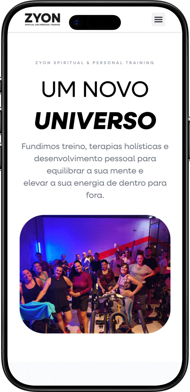 Mobile-first, do hero à subscrição